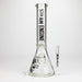 Steam Engine™ | 14 Inch 7mm glass bong with stickers by golden crown Glass Bong Smoke & Vape Distributor