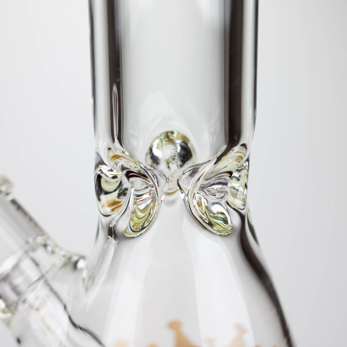 Golden Crown™ | 18 Inch 9mm glass bong with Signature and 24K Gold Emblem