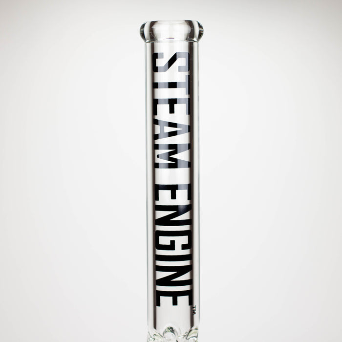 Steam Engine™ | 18 Inch 9mm glass bong with stickers by golden crown