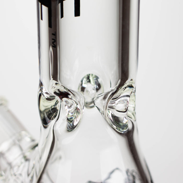 Steam Engine™ | 18 Inch 9mm glass bong with stickers by golden crown Glass Bong Smoke & Vape Distributor