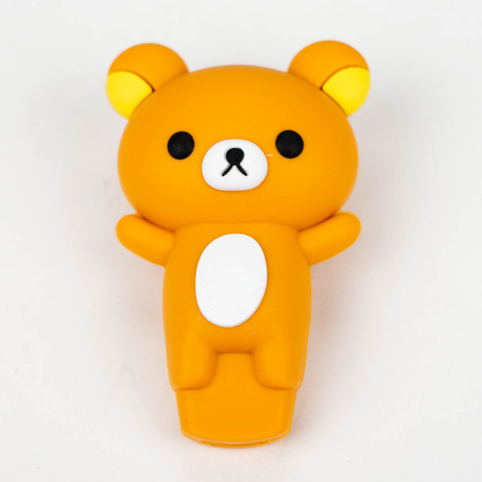 3" Bear pipe-Assorted [H301] Silicone Pipe YHS Smoke