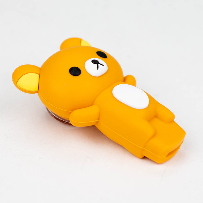 3" Bear pipe-Assorted [H301] Silicone Pipe YHS Smoke