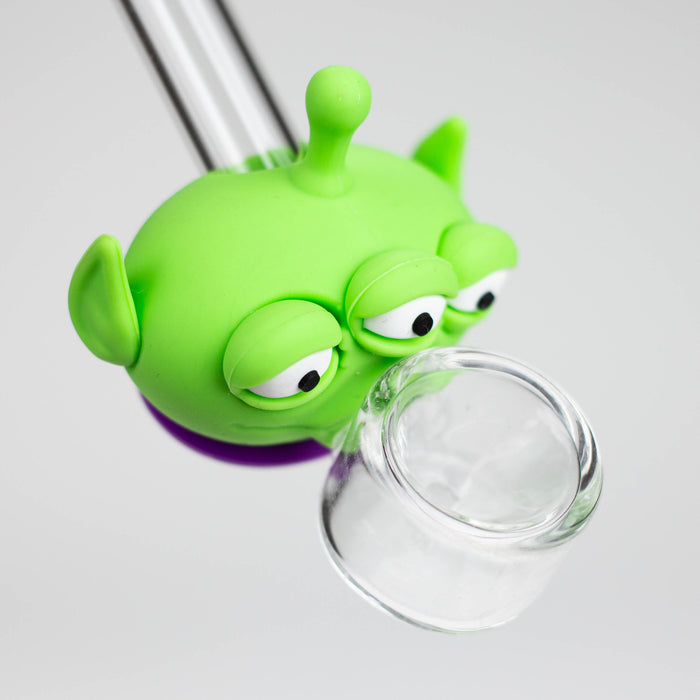 4" Alien Glass hand pipe [YS-805] Silicone Pipe JJ Distribution