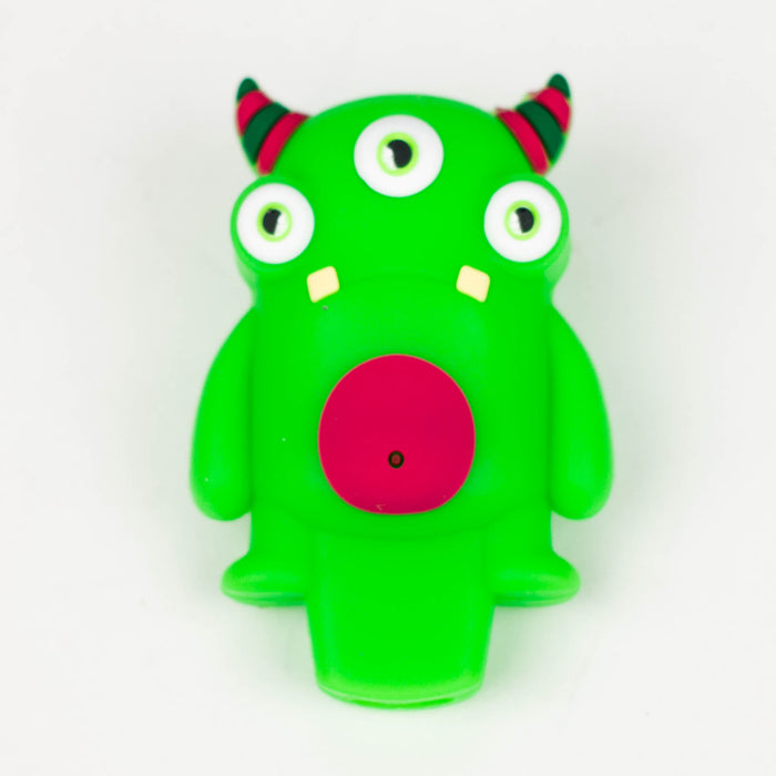 3" Three-eyed monster pipe-Assorted [H306] Silicone Pipe YHS Smoke