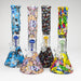 11" Graphic Silicone with glass percolator bong - Assorted [SP1060P] Resin · Silicone · Plastic Bong ONE