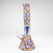 11" Graphic Silicone with glass percolator bong - Assorted [SP1060P] Resin · Silicone · Plastic Bong ONE