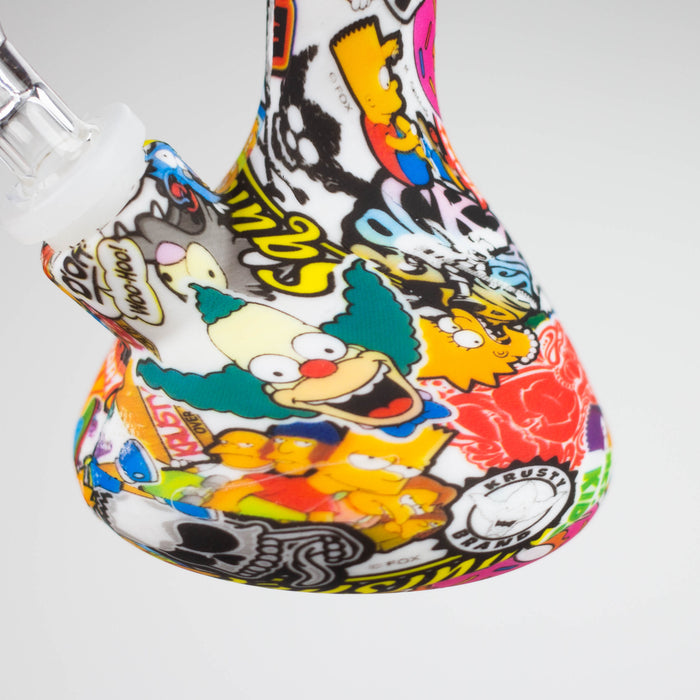 7.5" Silicone Mini Bong - Assorted [143B] Resin · Silicone · Plastic Bong Purple Haze Smoke Inc