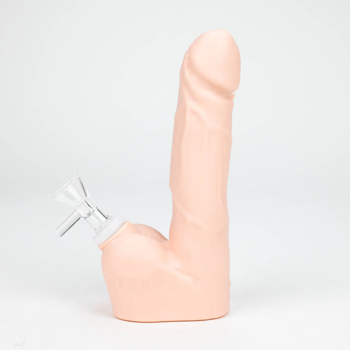 7" Silicone Penis Shape Bong-Assorte[155B] Resin · Silicone · Plastic Bong Purple Haze Smoke Inc