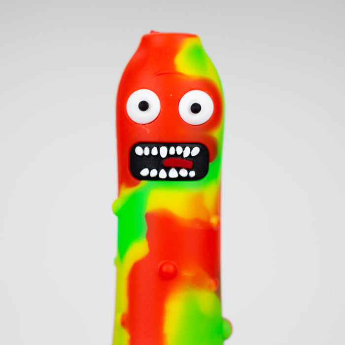 4.7" Pickle Pipe [082P] Silicone Pipe Purple Haze Smoke Inc