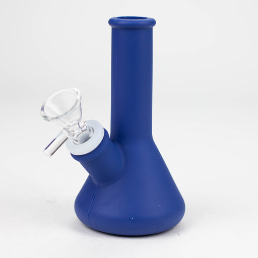4" Mini Silicone Bong - Assorted [183B] Bongs Purple Haze Smoke Inc