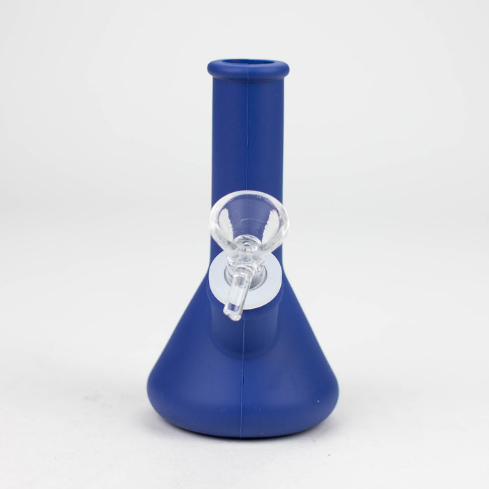 4" Mini Silicone Bong - Assorted [183B] Bongs Purple Haze Smoke Inc