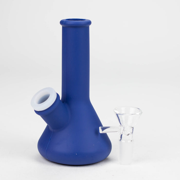 4" Mini Silicone Bong - Assorted [183B] Bongs Purple Haze Smoke Inc