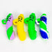 4.5" Pickel Pipe with hole for Keychain [083P] Silicone Hand Pipe Purple Haze Smoke Inc