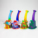 8.8" Silicone Flat bottom Rig-Assorted [018B] Resin · Silicone Rig Purple Haze Smoke Inc