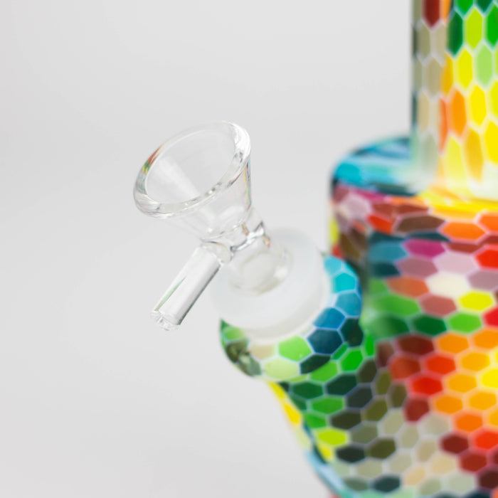 8" detachable silicone water bong-Assorted [067B] Resin · Silicone · Plastic Bong Purple Haze Smoke Inc