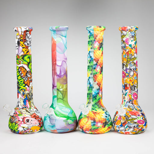 15" detachable silicone water bong - Assorted [093B] Bongs Purple Haze Smoke Inc