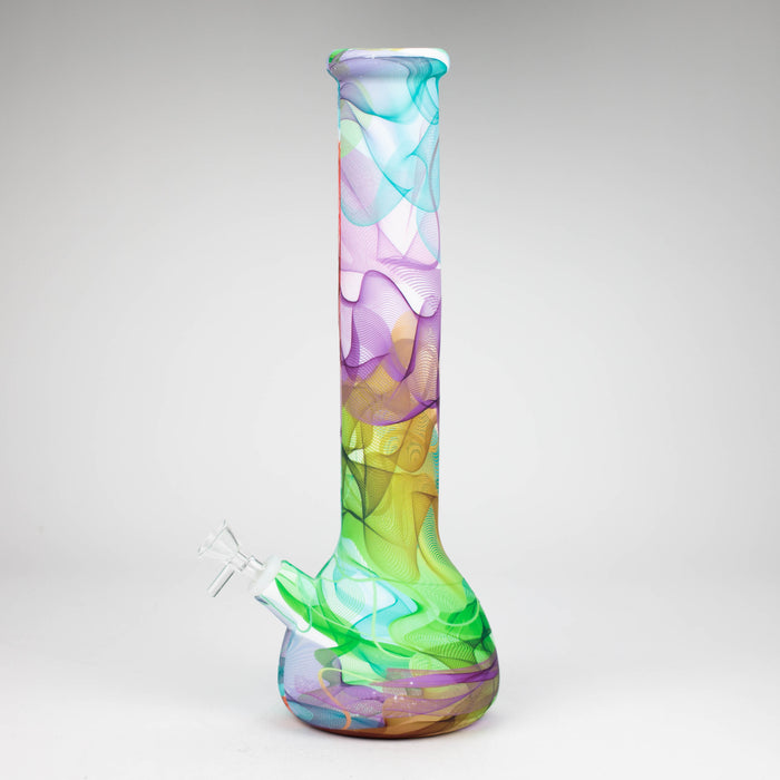 15" detachable silicone water bong - Assorted [093B] Silicone Bong Purple Haze Smoke Inc