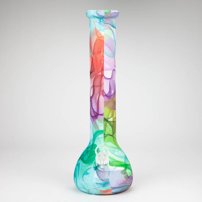 15" detachable silicone water bong - Assorted [093B] Silicone Bong Purple Haze Smoke Inc