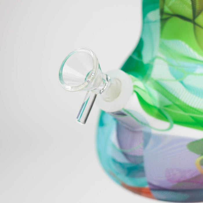 15" detachable silicone water bong - Assorted [093B] Silicone Bong Purple Haze Smoke Inc