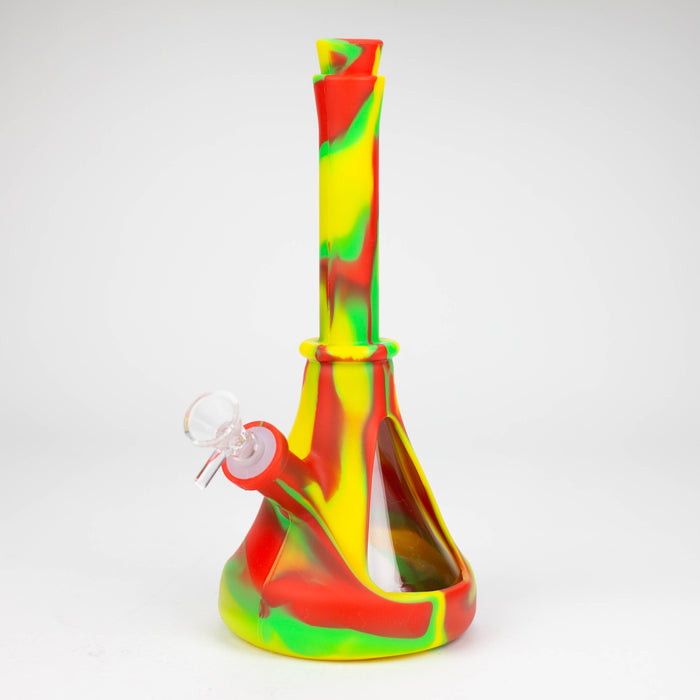 10.5" Cone Shape Bong-Assorted [116B] Silicone Bong Purple Haze Smoke Inc