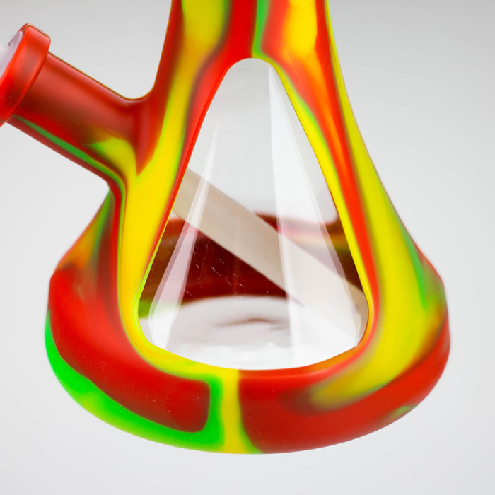 10.5" Cone Shape Bong-Assorted [116B] Silicone Bong Purple Haze Smoke Inc