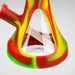 10.5" Cone Shape Bong-Assorted [116B] Silicone Bong Purple Haze Smoke Inc