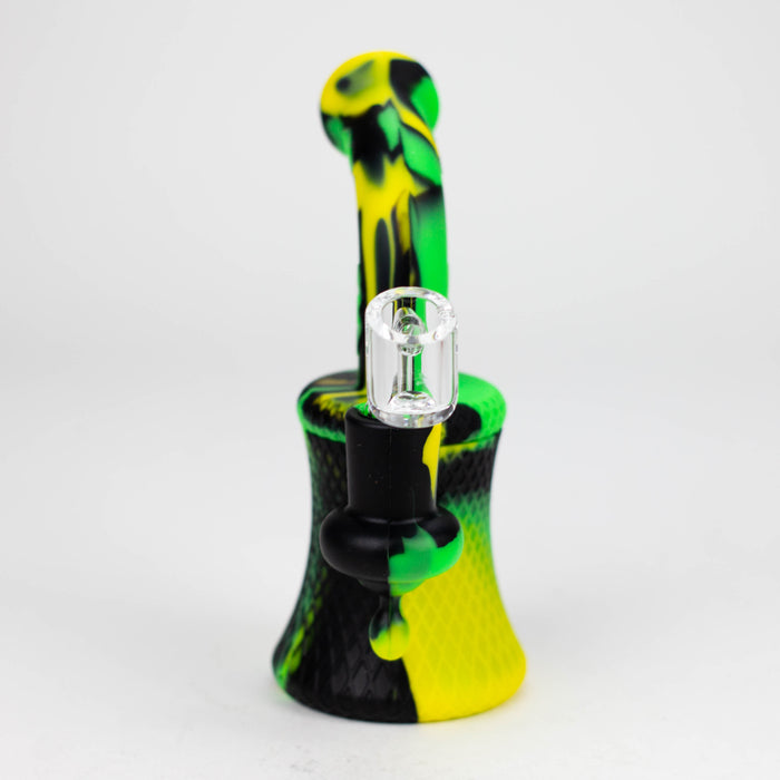 6" Detachable silicone Mini Rig-Assorted [130B] Resin · Silicone Rig Purple Haze Smoke Inc
