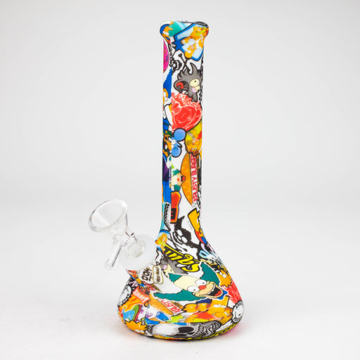 7.5" Silicone Mini Bong - Assorted [143B] Bongs Purple Haze Smoke Inc