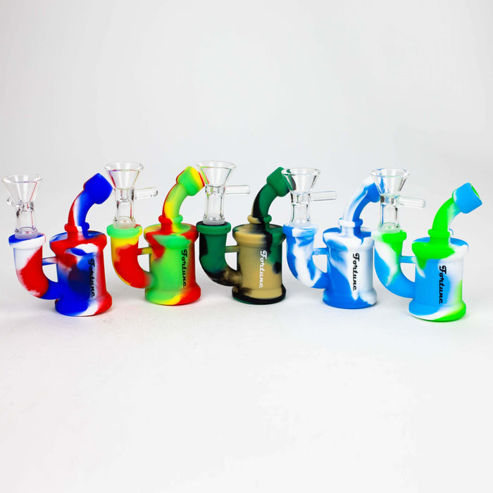Fortune | Mini Silicone Pipe-Assorted [SP1102] Resin · Silicone · Plastic Bong Super Supplys Inc