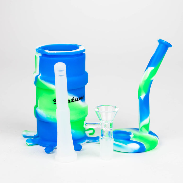 Fortune | 8" Silicone Soda Bong-Assorted [SP1003]