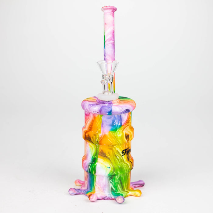 Fortune | 8" Hydrographic Silicone Soda Bong-Assorted [SP1003P] Resin · Silicone · Plastic Bong Super Supplys Inc