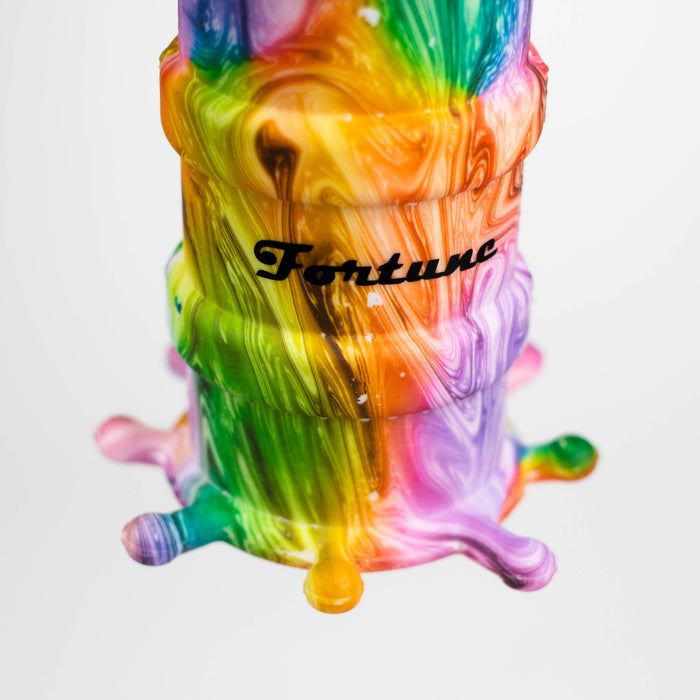 Fortune | 8" Hydrographic Silicone Soda Bong-Assorted [SP1003P] Resin · Silicone · Plastic Bong Super Supplys Inc