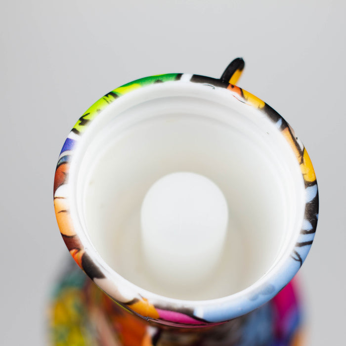 Fortune | 8.5" Hydrographic Silicone Bong-Assorted [SP1031P] Resin · Silicone · Plastic Bong Super Supplys Inc