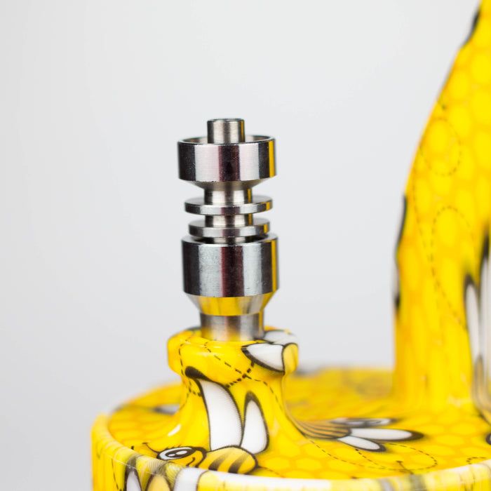 Fortune | 5" Silicone Hydrographic Dab Rig-Assorted [SP1035P] Resin · Silicone Rig Super Supplys Inc