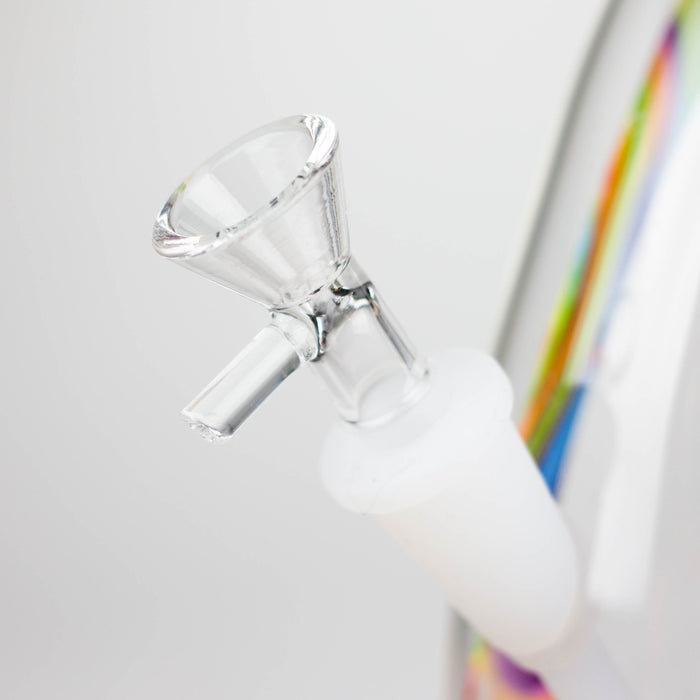 Fortune | 9" Hydrographic Silicone and Glass Bong-Assorted [SP1024P] Resin · Silicone · Plastic Bong Super Supplys Inc