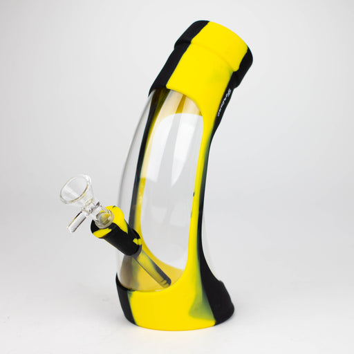 Fortune | 9" Silicone and Glass Bong-Assorted [SP1024] Bongs Super Supplys Inc