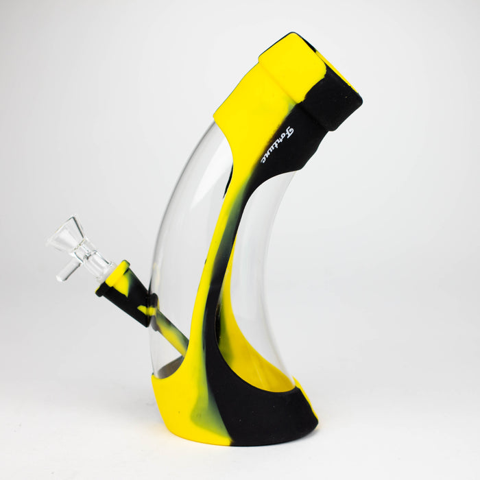 Fortune | 9" Silicone and Glass Bong-Assorted [SP1024] Resin · Silicone · Plastic Bong Super Supplys Inc