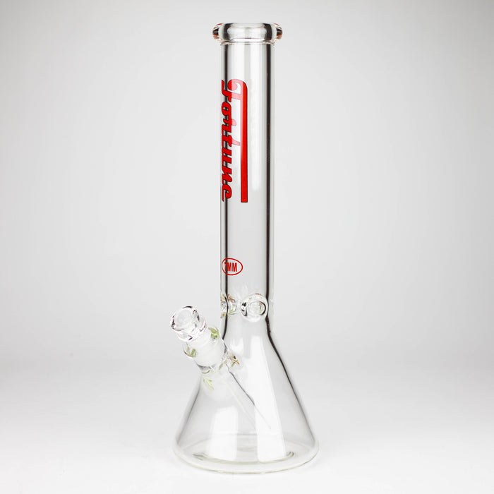 Fortune | 16" 7mm Beaker Glass Bong [165007] Glass Bong Super Supplys Inc Red