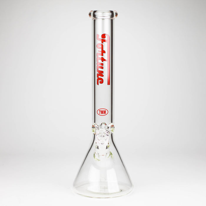 Fortune | 16" 7mm Beaker Glass Bong [165007] Glass Bong Super Supplys Inc