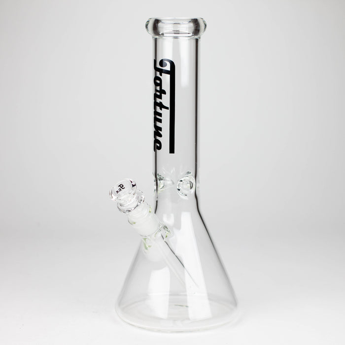 Fortune | 12" 5mm Beaker Glass Bong [125005] Glass Bong Super Supplys Inc Black