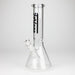 Fortune | 12" 5mm Beaker Glass Bong [125005] Glass Bong Super Supplys Inc Black