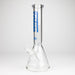 Fortune | 14" 7mm Beaker Glass Bong [145007] Glass Bong Fortune Blue