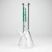 Fortune | 14" 7mm Beaker Glass Bong [145007] Glass Bong Fortune Green