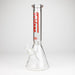 Fortune | 14" 7mm Beaker Glass Bong [145007] Glass Bong Fortune Red