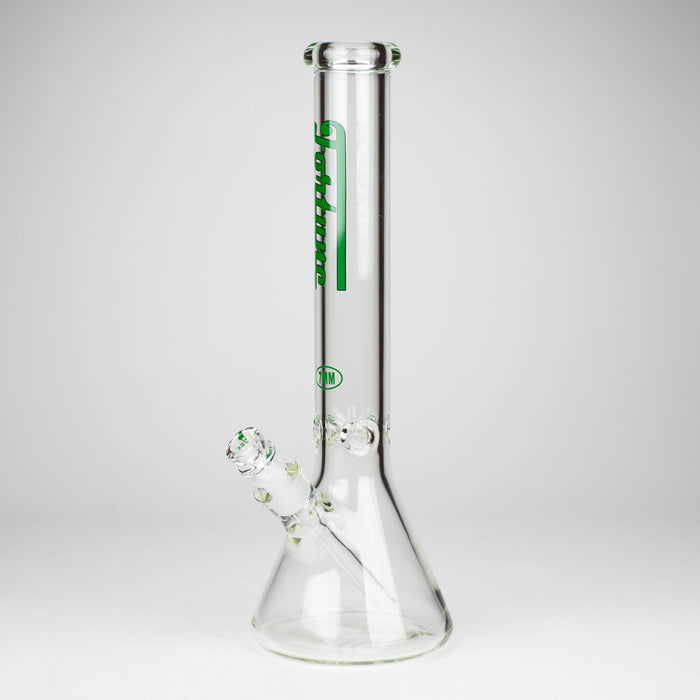 Fortune | 16" 7mm Beaker Glass Bong [165007] Glass Bong Super Supplys Inc Green