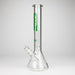 Fortune | 16" 7mm Beaker Glass Bong [165007] Glass Bong Super Supplys Inc Green