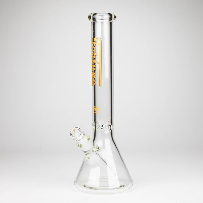 Fortune | 16" 7mm Beaker Glass Bong [165007] Glass Bong Super Supplys Inc Gold