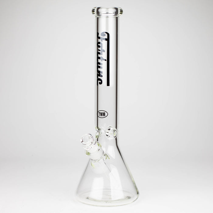 Fortune | 16" 7mm Beaker Glass Bong [165007] Glass Bong Super Supplys Inc Black