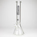 Fortune | 16" 7mm Beaker Glass Bong [165007] Glass Bong Super Supplys Inc Black