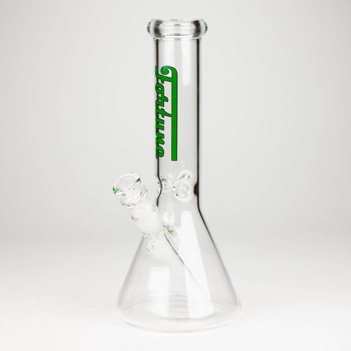 Fortune | 12" 5mm Beaker Glass Bong [125005] Bongs Super Supplys Inc Green